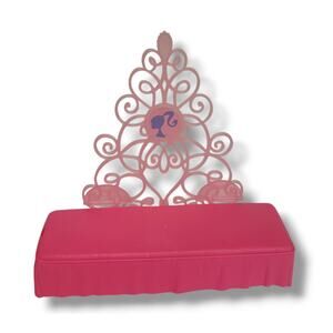 BARBIE DREAM BEDROOM BED AND HEADBOARD MATTEL 2008 PINK